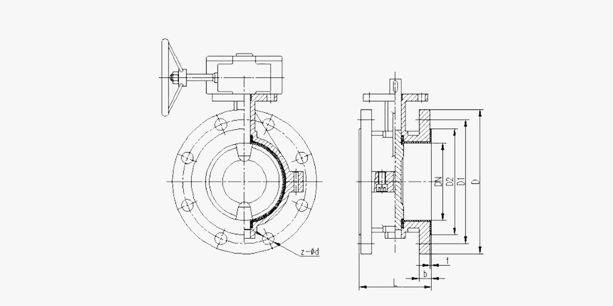 D341F46法蘭襯氟蝶閥3